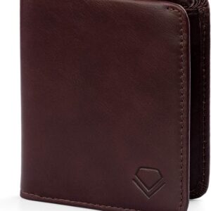 Florsol RFID Blocking Minimalist Slim Bifold Wallet from Genuine Leather by VERSO